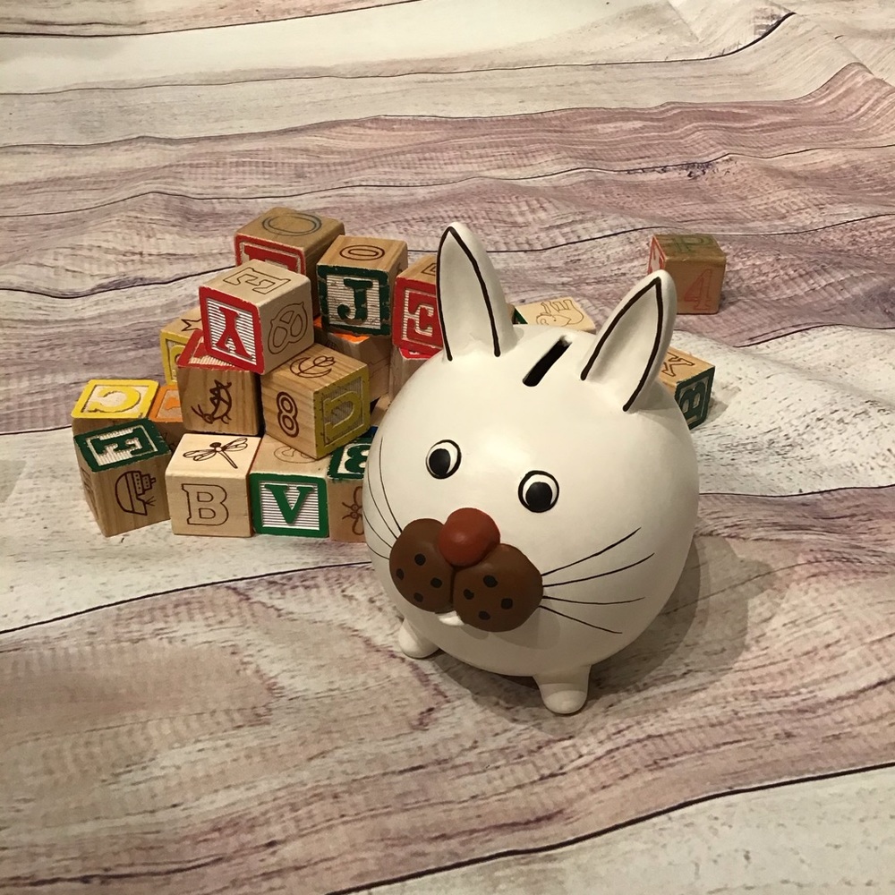 Bunny piggy bank